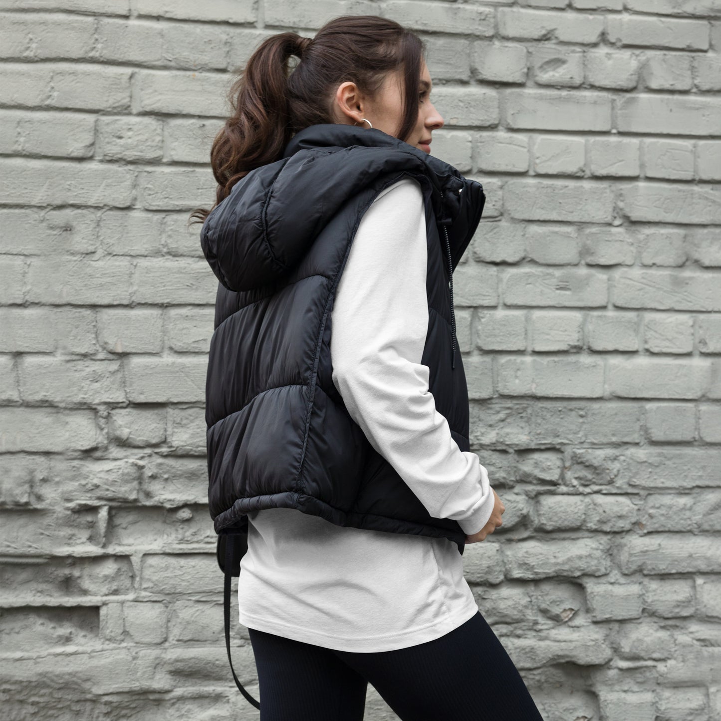 Women's white long-sleeve t-shirt with a colorful Hamsa hand graphic, premium combed ring-spun cotton, sustainable fashion by Sweet & Savage.