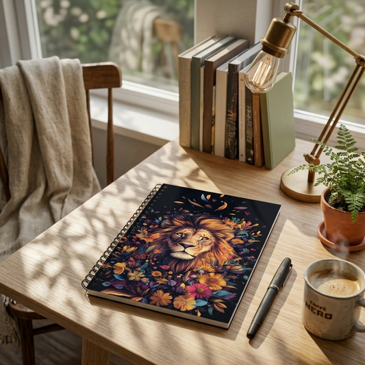 Be Bold Like a Lion – Spiralnotesbog (A5)