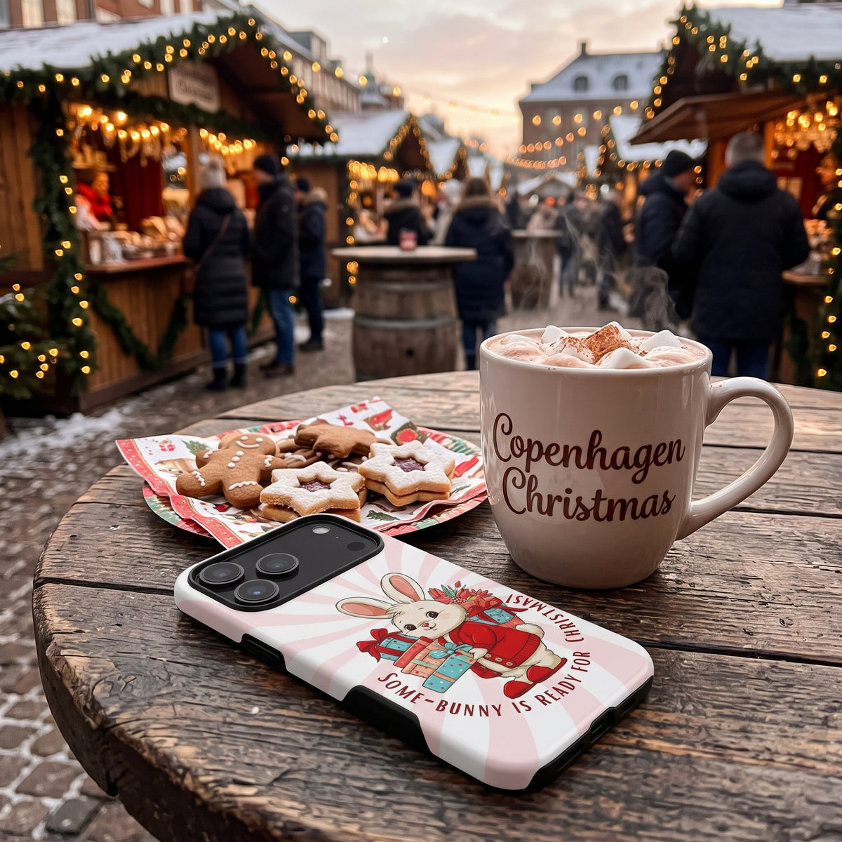 Some Bunny is Ready for Christmas – Protective Tough Case for iPhone
