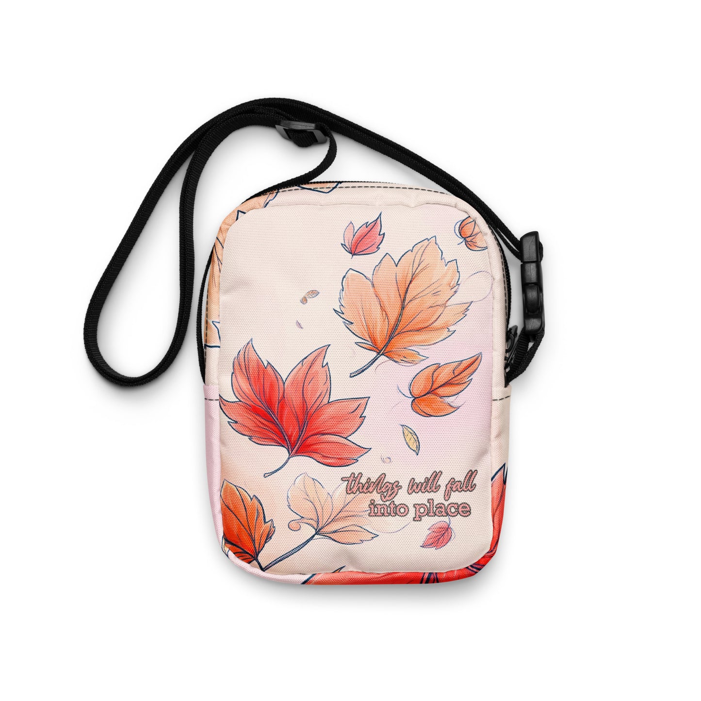 Falling Autumn Leaves – Utility Crossbody Bag | Compact Travel Bag