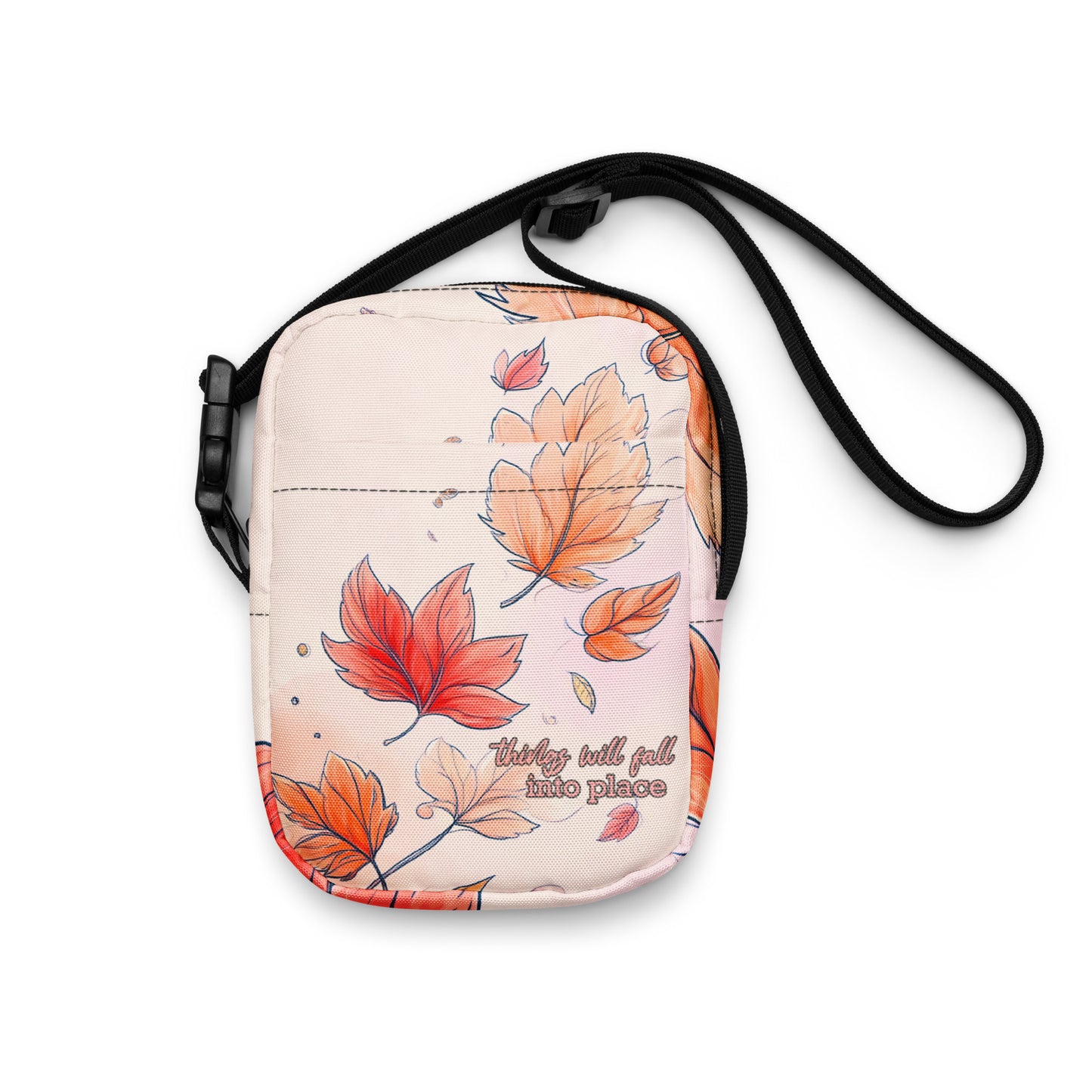 Falling Autumn Leaves – Utility Crossbody Bag | Compact Travel Bag