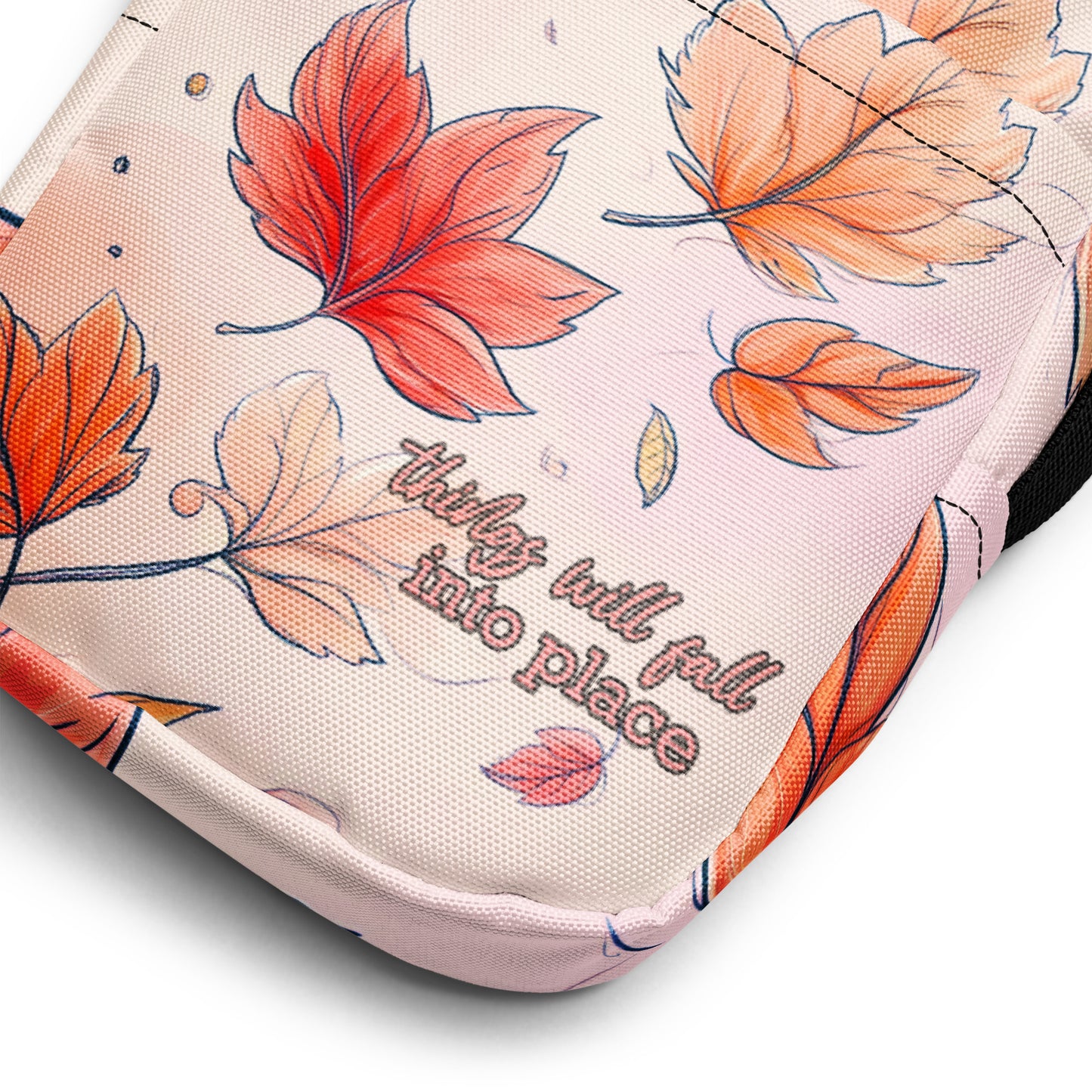 Falling Autumn Leaves – Utility Crossbody Bag | Compact Travel Bag
