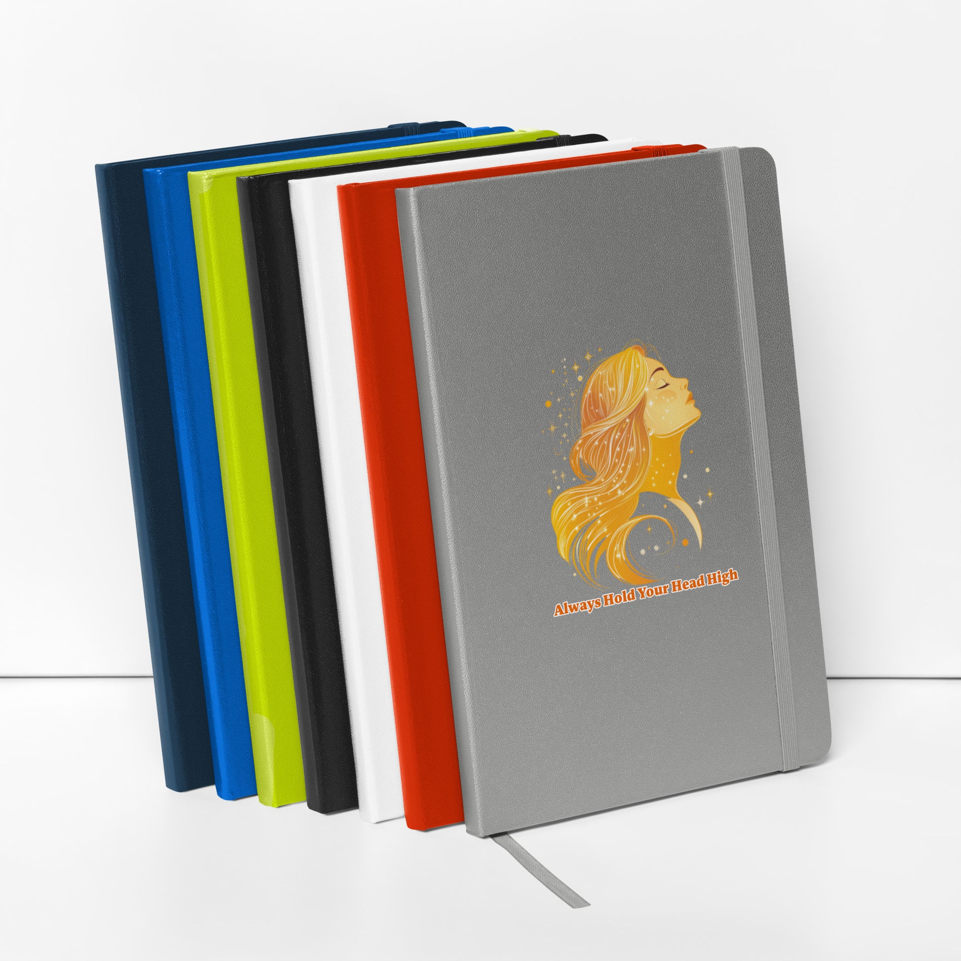 hardcover notebook with a motivational quote and a bright image by Sweet & Savage