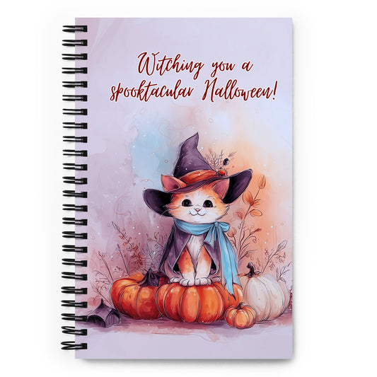Spooktacular Halloween – A5 Spiralnotizbuch mit Punktraster