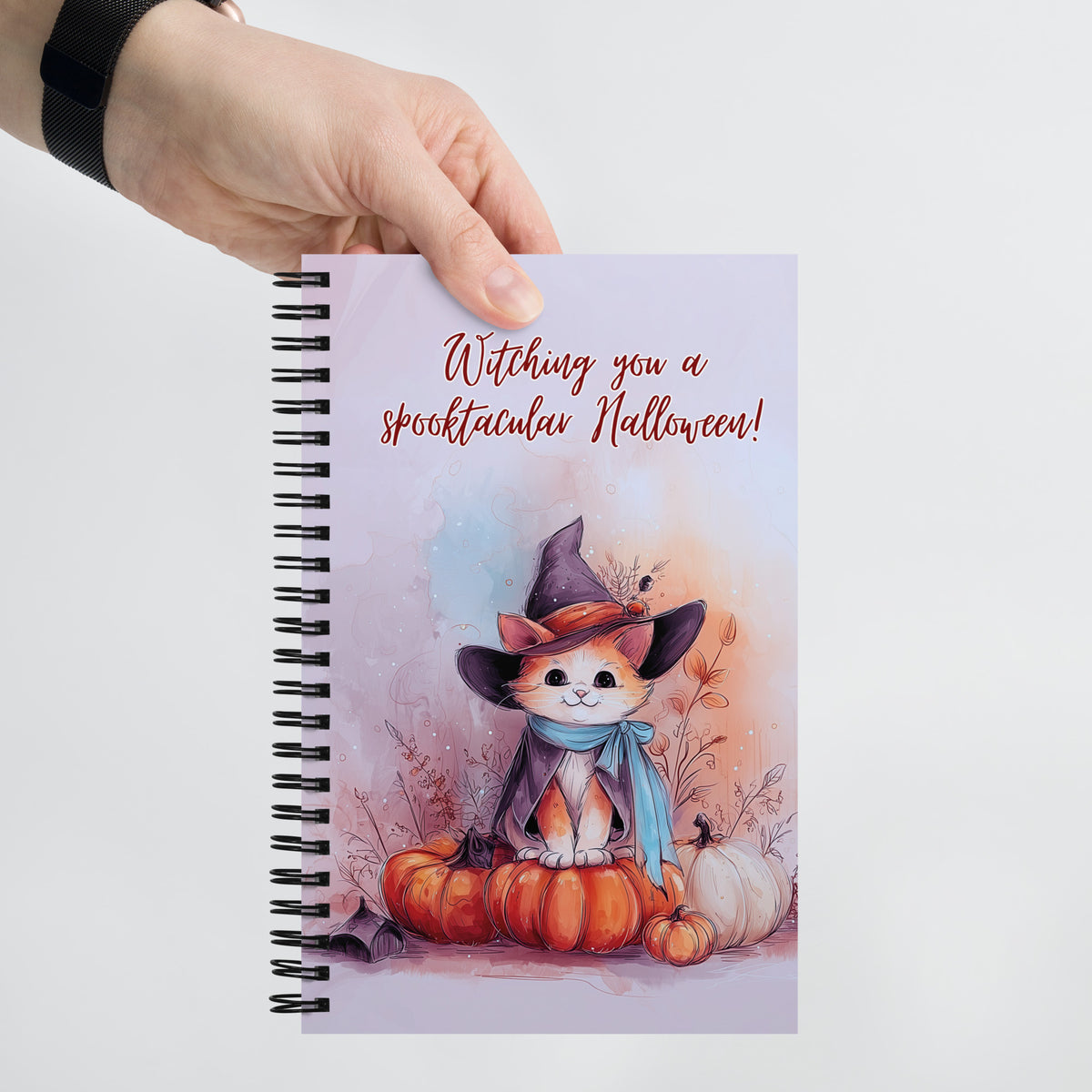 Spooktacular Halloween – A5 Spiralnotizbuch mit Punktraster