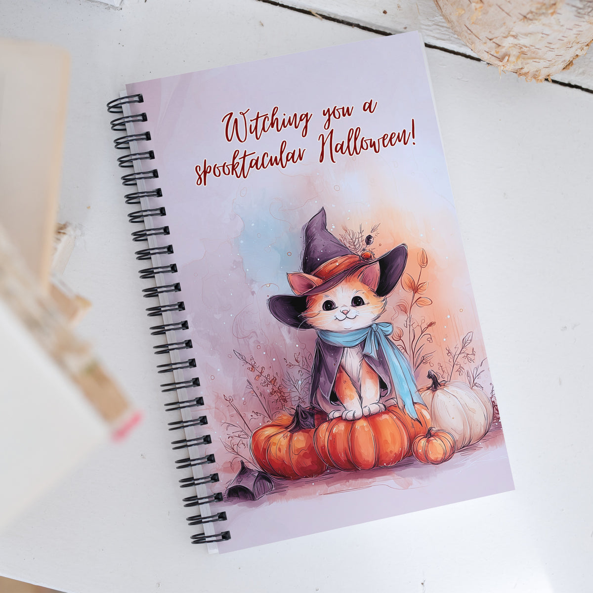 Spooktacular Halloween – A5 Spiralnotizbuch mit Punktraster